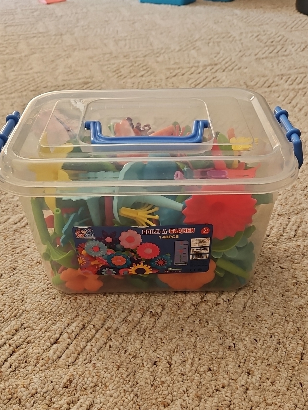 Flower Construction Set - Multicolor Storage Case